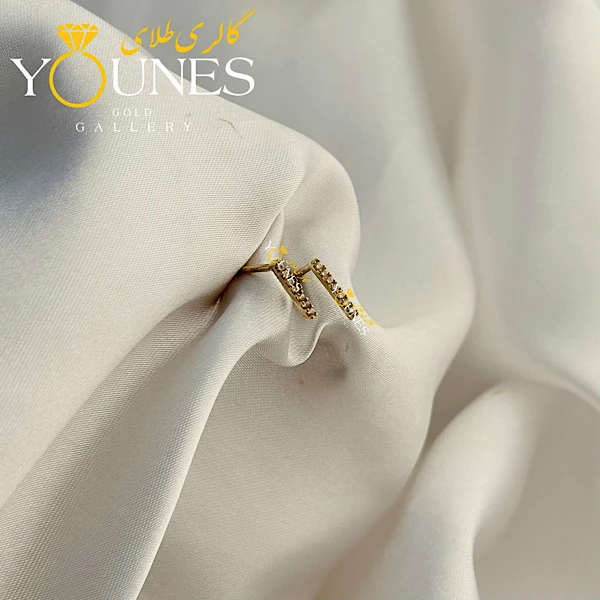 گوشواره طلا خطی بلند